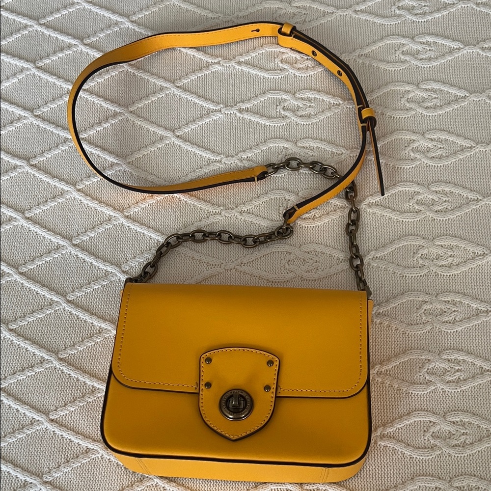 Yellow Leather Women's Bag by Lauren